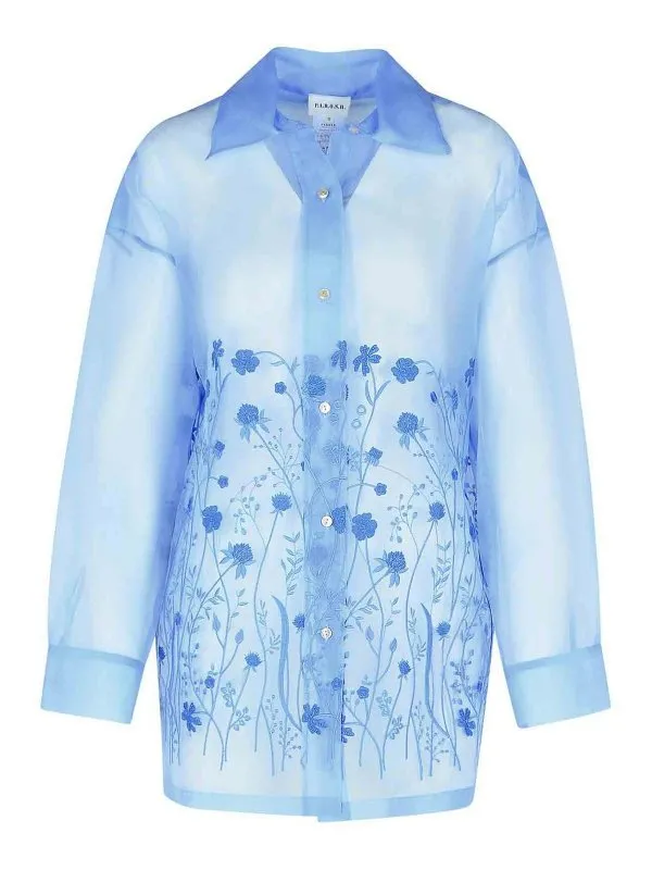 P.A.R.O.S.H. Chemise - Bleu Clair - Bleu Clair | SORGENTED381231046