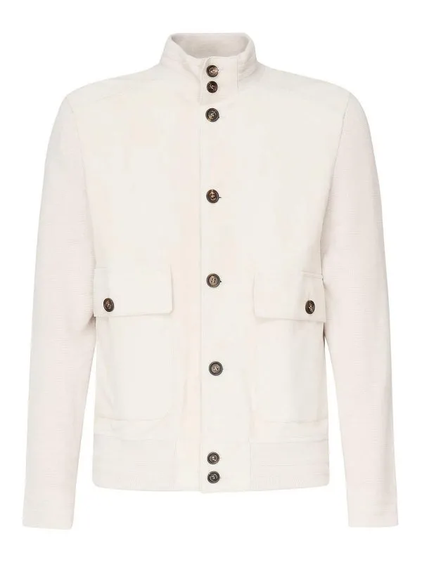 Eleventy Blouson En Cuir - Beige - Beige | K75GBTK12PEL0K02202