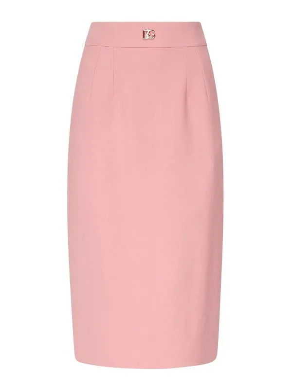 Dolce & Gabbana Jupe Midi - Couleur Chair | F4CJGTFU2L8F0473