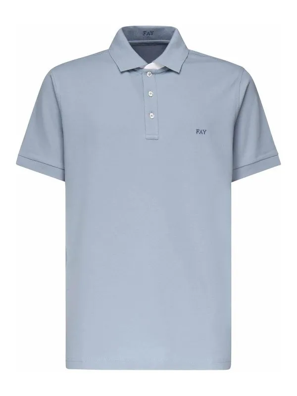 Fay Polo - Bleu - Bleu - Homme | NPMB250135STDWU602 | thebs.com