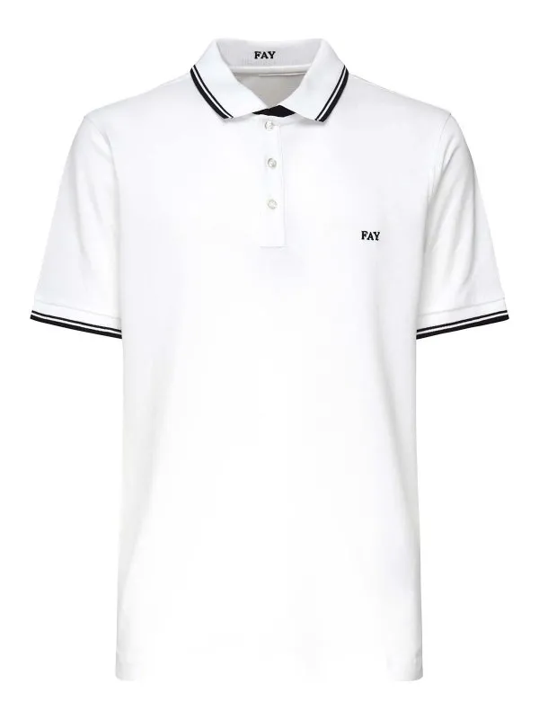 Fay Polo - Blanc - Blanc - Homme | NPMB250140STDWB001