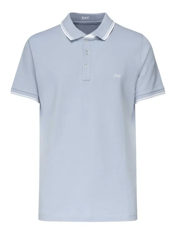 Fay Polo - Bleu - Bleu - Homme | NPMB250140STDWU602 | thebs.com
