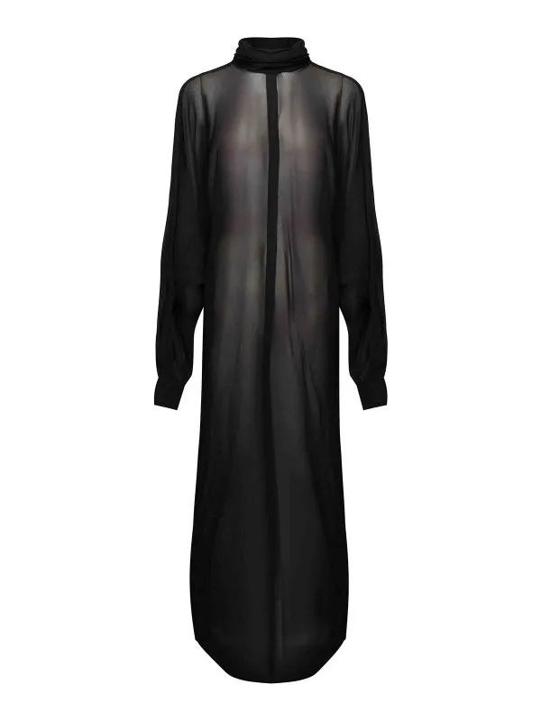 Nineminutes Maxi Robe - Noir - Noir - Femme | 25FWNAB0004BLACK