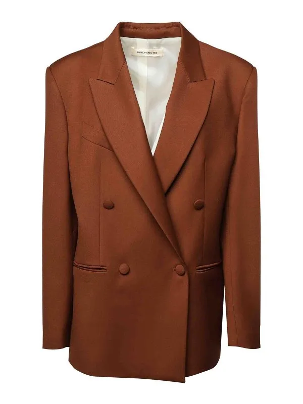Nineminutes Blazer - Marron - Marron - Femme | 25FWNCP0012BROWN