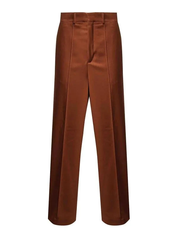Nineminutes Pantalons En Cuir - Marron - Marron | 25FWNPN0017BROWN