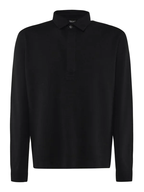 Zegna Polo - Noir - Noir - Homme | UE367A8E728K09 | thebs.com