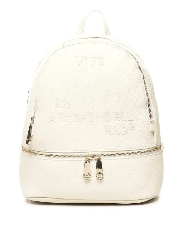 V°73 Sac À Dos - Blanc | 73BS8F305RESPONSIBILITYNOWOFFWHITE