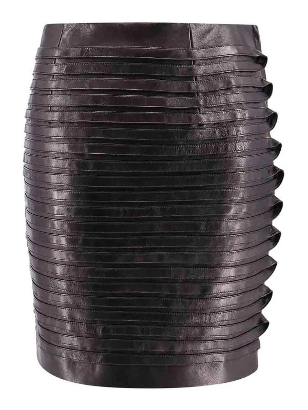 Versace Jupe Midi - Noir - Noir - Femme | 10169901A123001B000