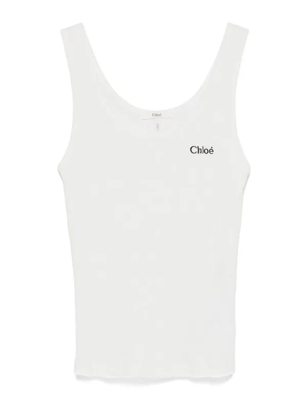 Chloe' Top - Blanc - Blanc - Femme | CH25SJH12180101 | thebs.com