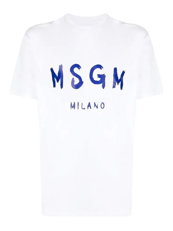 M.S.G.M. T-Shirt - Blanc - Blanc - Homme | 3440MM51023700201C