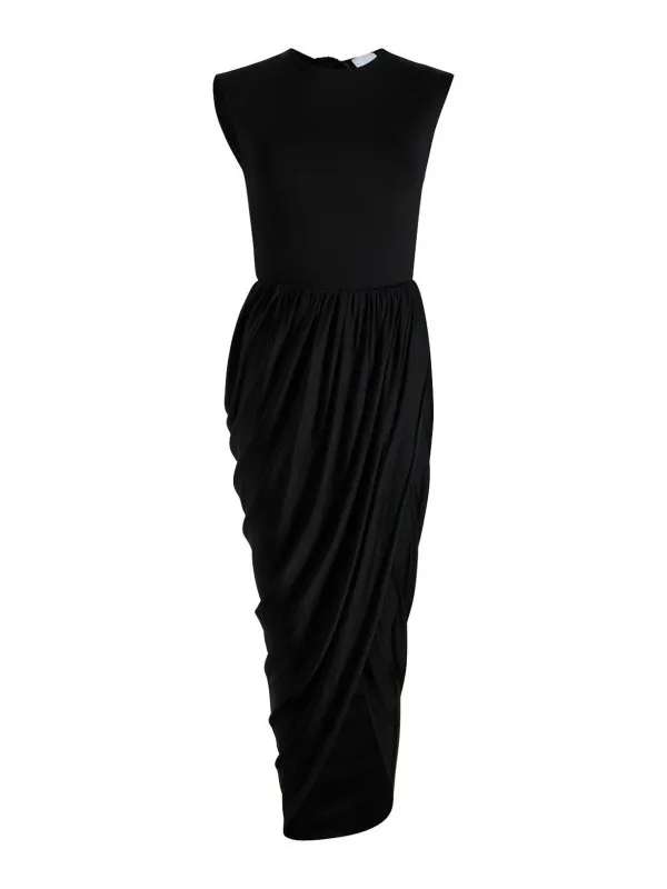 Patou Robe Au Genou - Noir - Noir - Femme | JE1479973999B