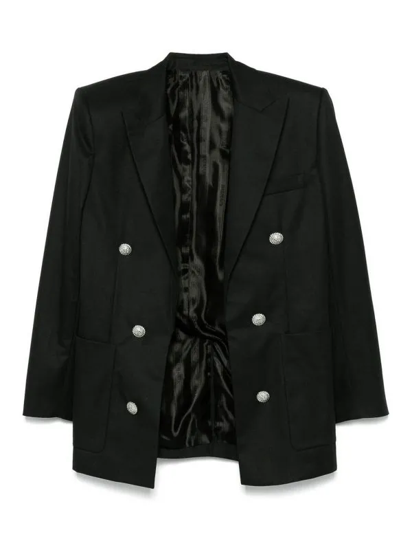 Balmain Blazer - Noir - Noir - Homme | EH1SG165CF740PA