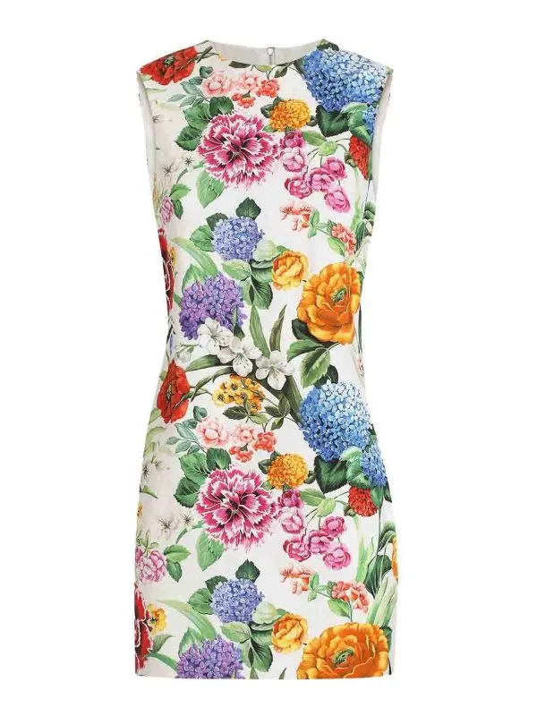 Dolce & Gabbana Robe Au Genou - Blanc - Femme | F6K0BTFSFOAHA5KU