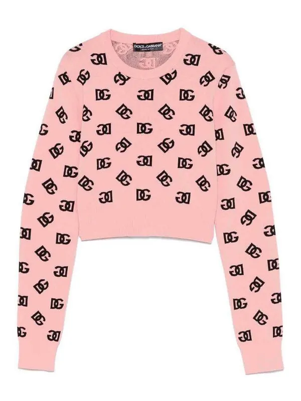 Dolce & Gabbana Pull Col Rond - Rose - Rose | FXI12TJFMGTF0473