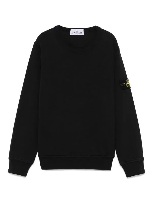 Stone Island Junior Sweat-Shirts - Noir - Noir | 6100011V0029