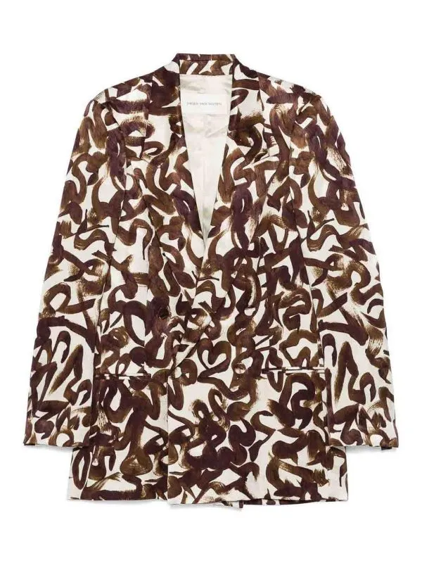 Dries Van Noten Blazer - Marron - Marron - Femme | 104069258703