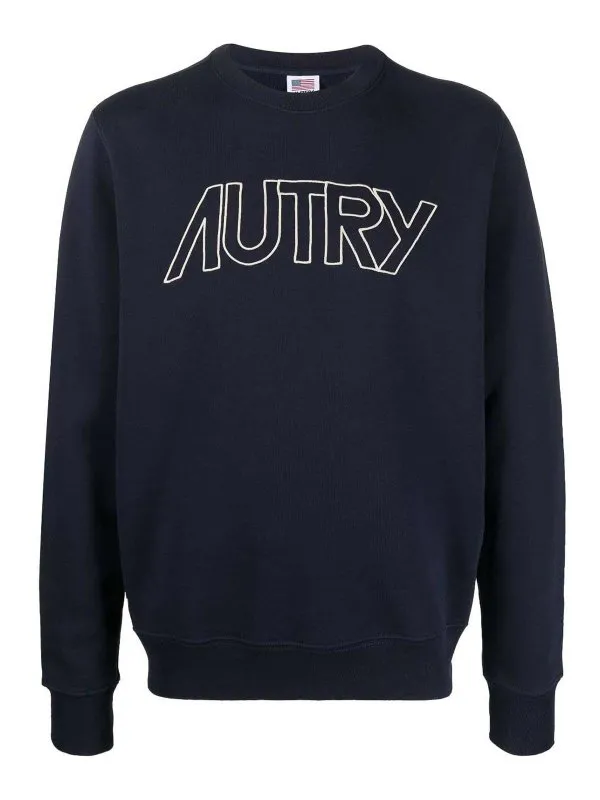 Autry Sweat-Shirts - Bleu Foncé - Bleu Foncé - Homme | SWIM408B