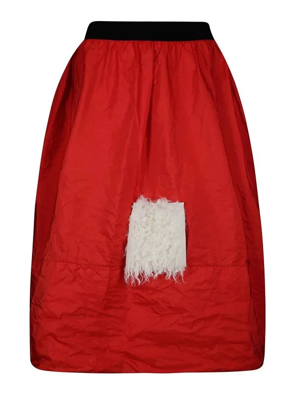 Maria Calderara Jupe Midi - Rouge - Rouge - Femme | T3003