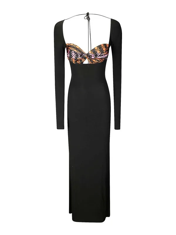 Marine Serre Maxi Robe - Multicolore - Multicolore | WDR334AV1MU00