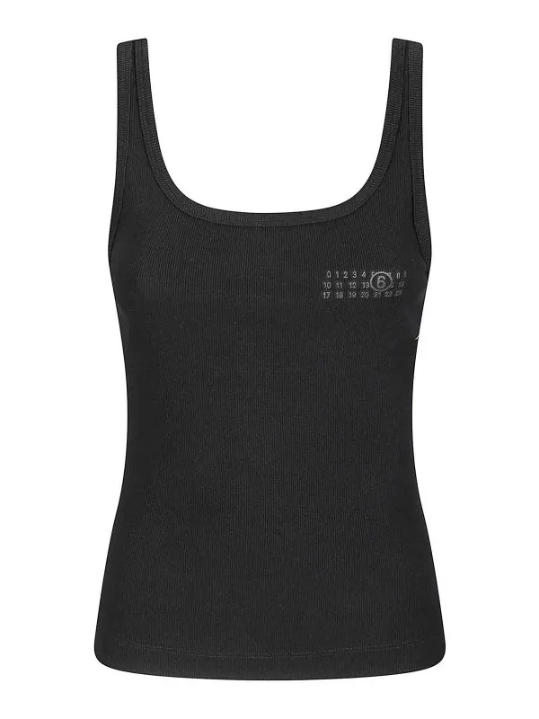 MM6 Maison Margiela Top - Noir - Noir - Femme | S52NL0070M20054900