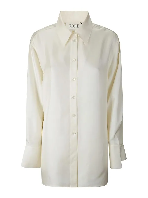 Rohe Chemise - Crème - Crème - Femme | 415E13 | thebs.com