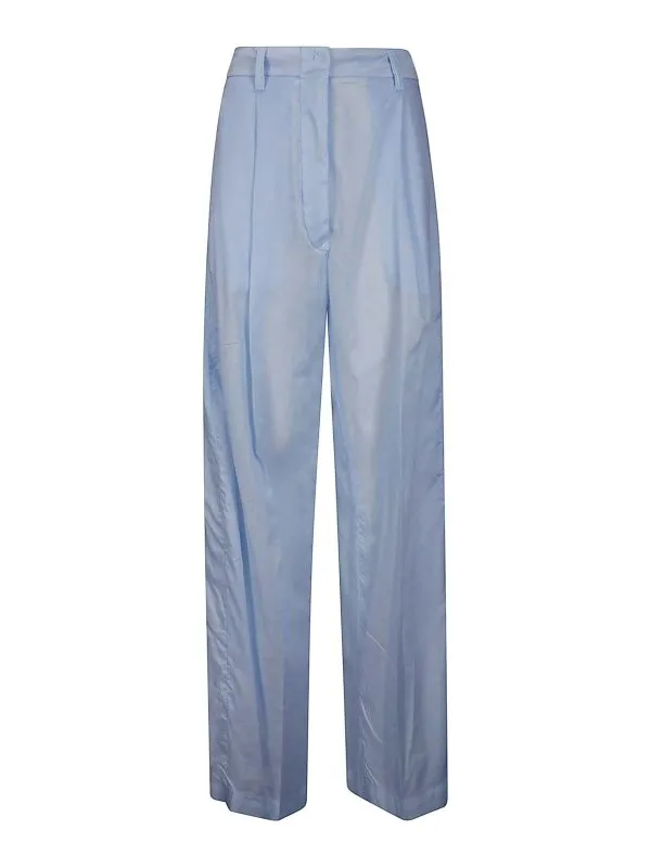 Thelatest Pantalons Décontractés - Bleu Clair | TLW03111T0172LNTPT0028