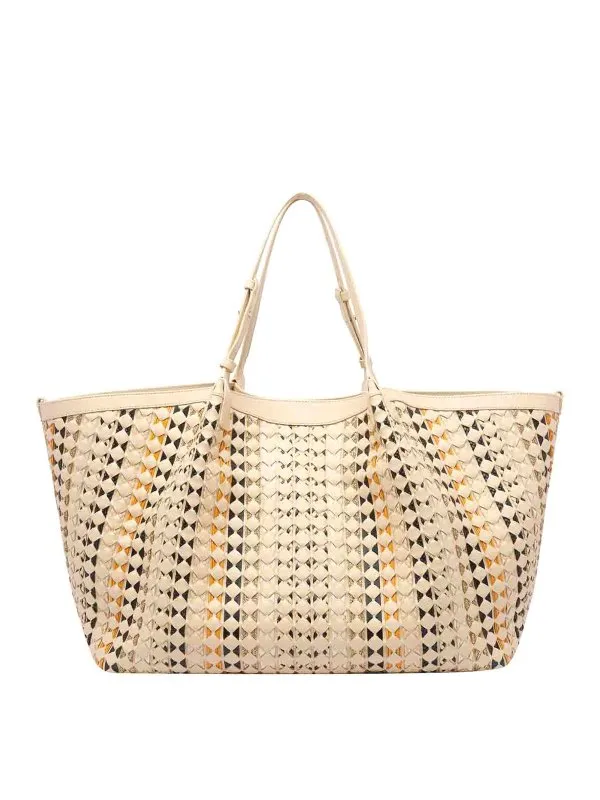 Serapian Sac Cabas - Beige - Beige - Femme | SRMDAWLL684546C245