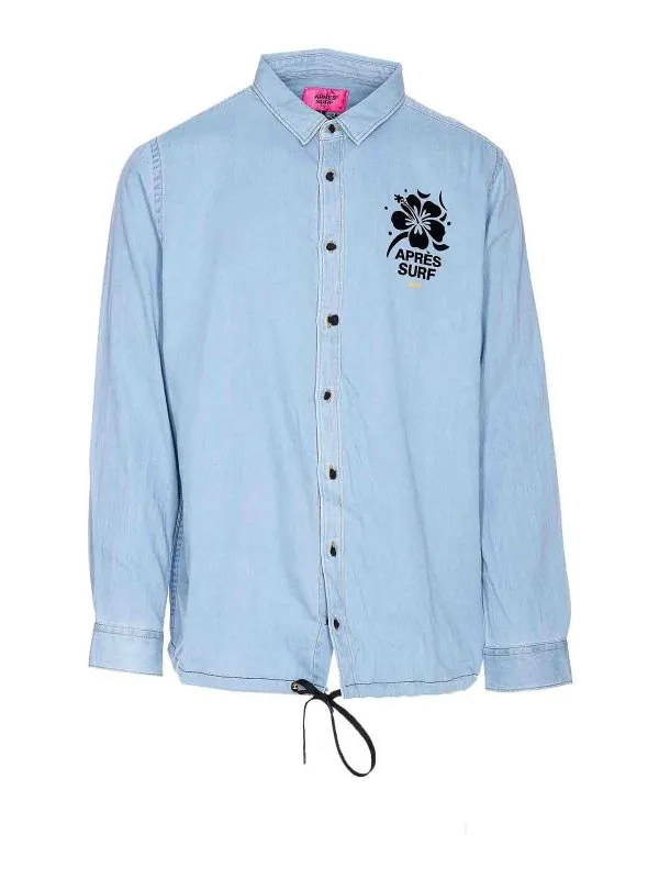 Apres Surf Chemise - Bleu - Bleu - Homme | BUDDENIM | thebs.com