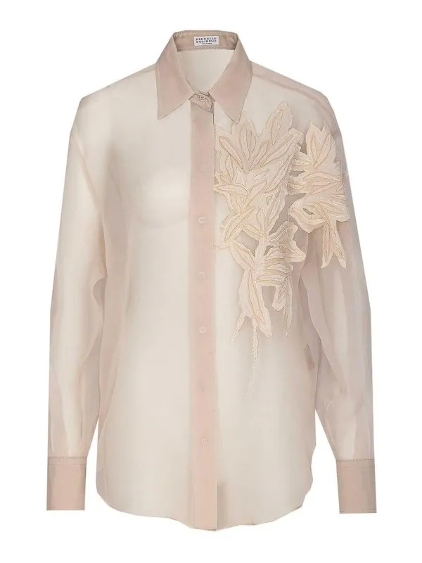 Brunello Cucinelli Chemise - Beige - Beige | MF940RJ506C8539
