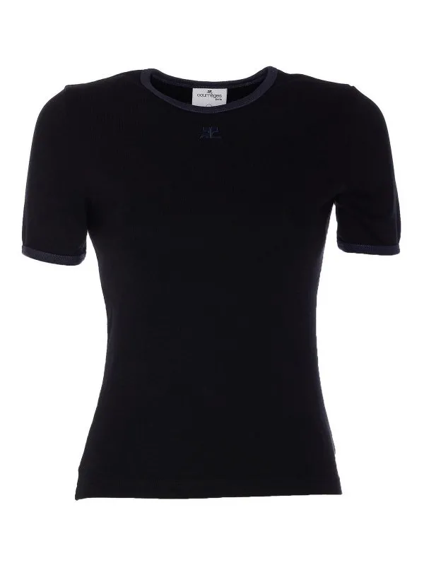 Courreges T-Shirt - Noir - Noir - Femme | 125JTS017JS0203B175