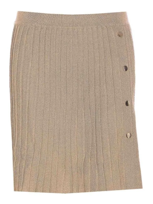 Liu Jo Jupe Midi - Beige - Beige - Femme | WA5059MS64JA4342