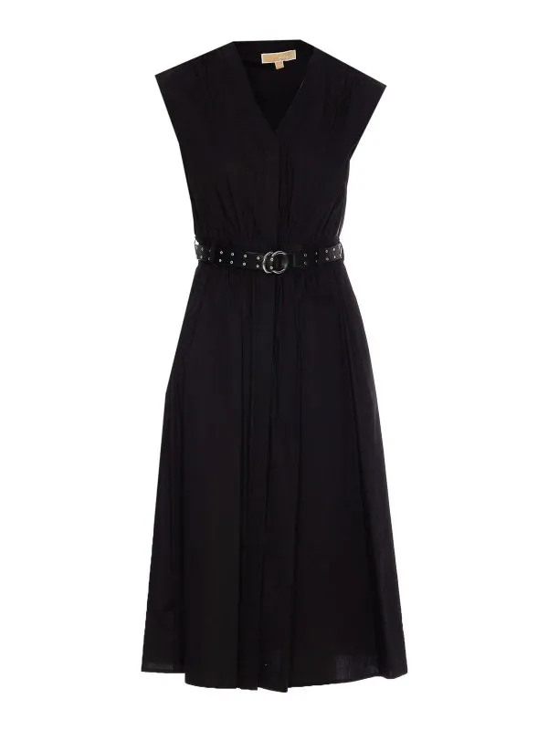 Michael Michael Kors Robe Au Genou - Noir - Noir | MS5830KF4C001