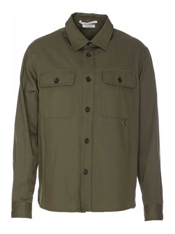 Paolo Pecora Chemise - Vert - Vert - Homme | G07151275577