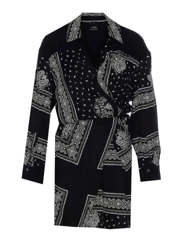 Pinko Robe Au Genou - Noir - Noir - Femme | 104665A2CKZ1T