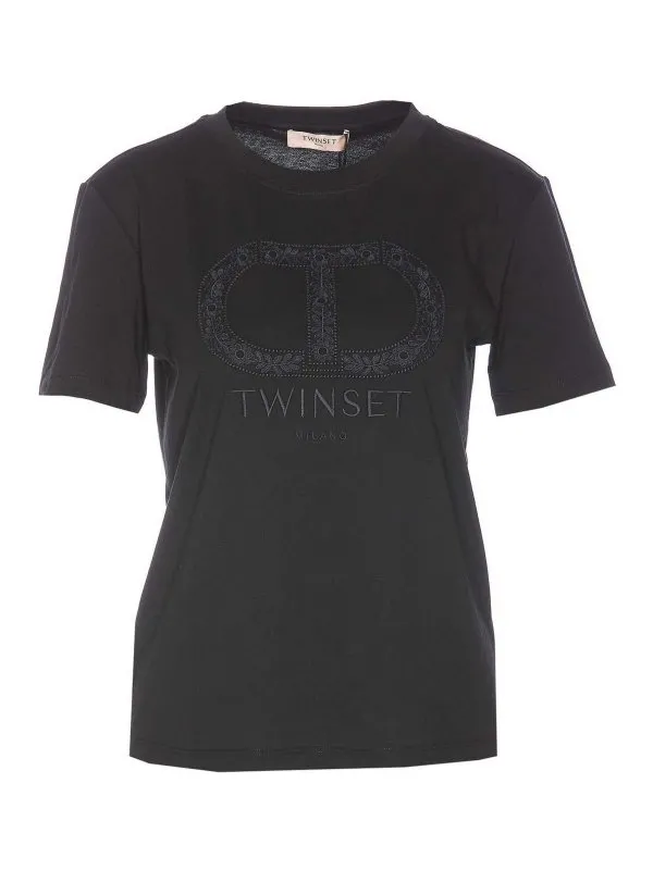 Twinset T-Shirt - Noir - Noir - Femme | 251TP207200006