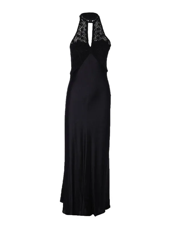 Twinset Maxi Robe - Noir - Noir - Femme | 251TT208000006