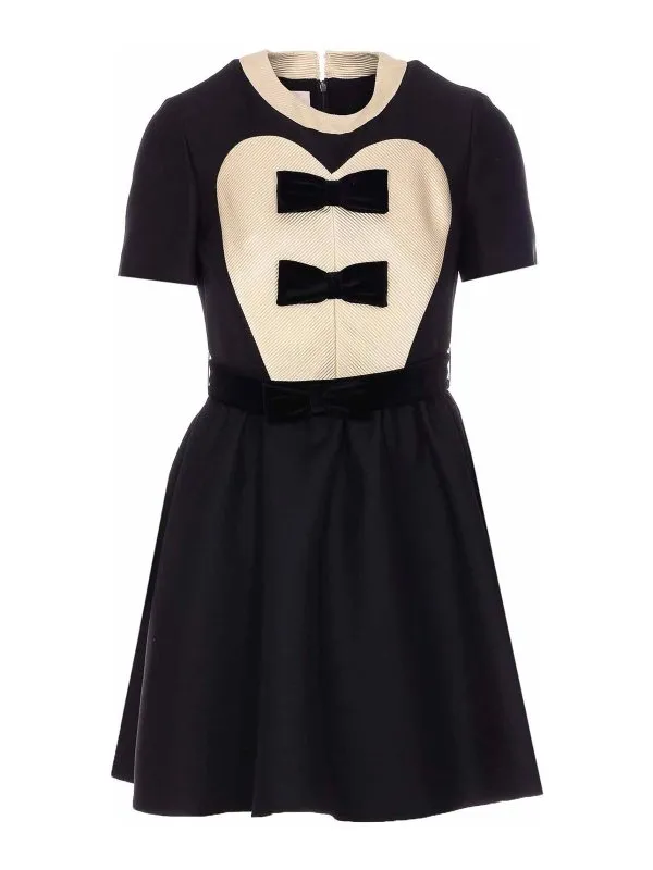 Valentino Garavani Robe Courte - Noir - Noir - Femme | VADH51CFAUY