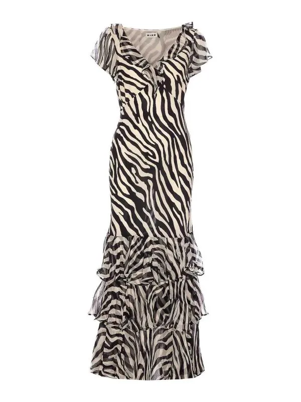 Rixo Robe Au Genou - Noir - Noir - Femme | 242906135 | thebs.com