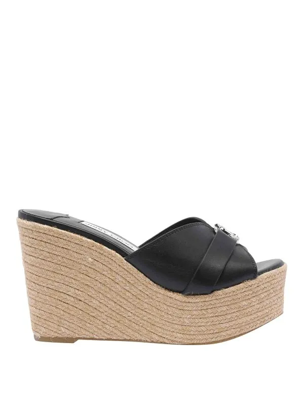 Jimmy Choo Sandales - Noir - Noir | LEDAWEDGE100FDZBLACKSILVER