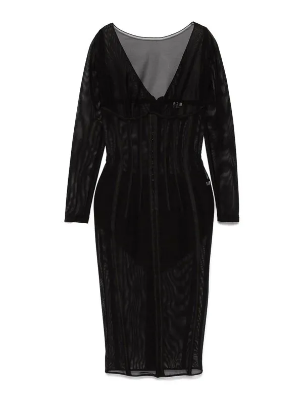 Elisabetta Franchi Robe Au Genou - Noir - Noir | AB84052E2110