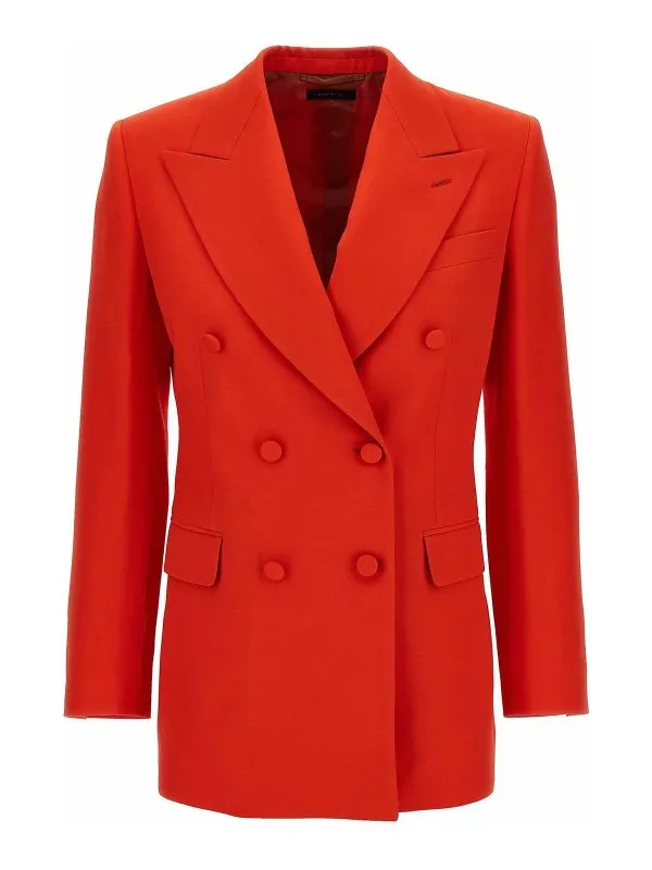 Brioni Blazer - Rouge - Rouge - Femme | RGW40NPCA266500