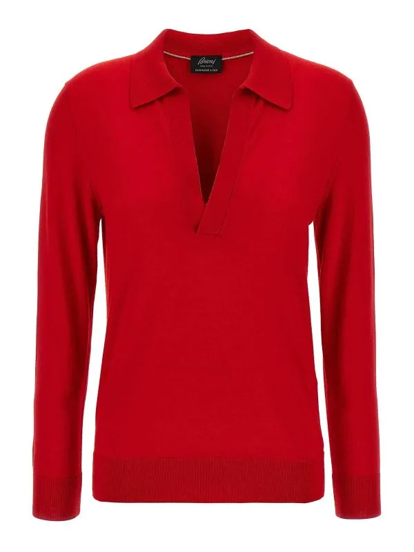Brioni Polo - Rouge - Rouge - Femme | UMQE0LP1K826400