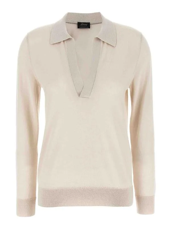 Brioni Polo - Beige - Beige - Femme | UMQE0LP1K829595