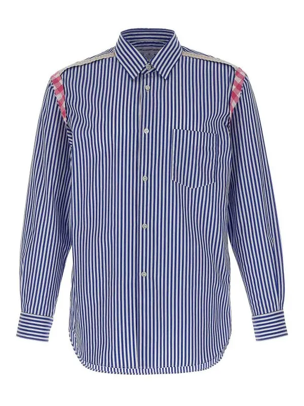 Comme Des Garcons Chemise - Bleu - Bleu - Homme | FOB020S251