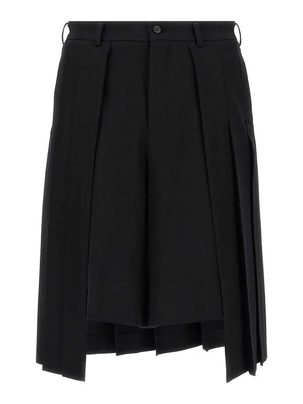 Comme Des Garcons Hommes Plus Short - Noir - Noir - Homme | POP0591