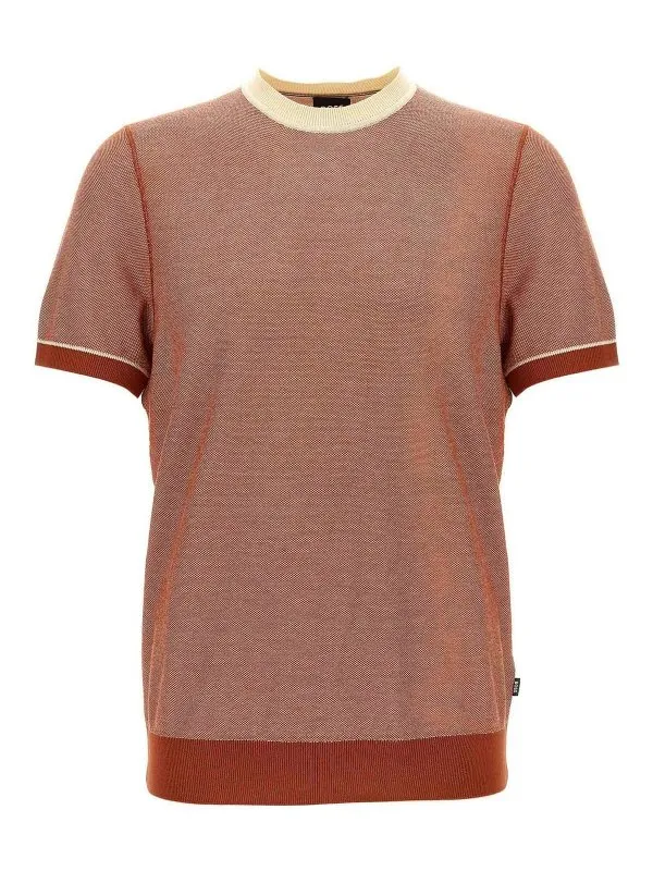 Hugo Boss Pull Col Rond - Orange - Orange - Homme | 50537642806