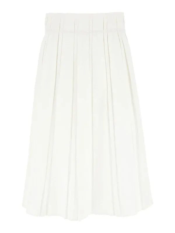 Jil Sander Jupe Midi - Blanc - Blanc - Femme | J02MA0256J60001100