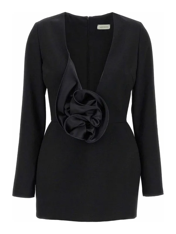 Magda Butrym Robe Au Genou - Noir - Noir - Femme | 444525BLACK