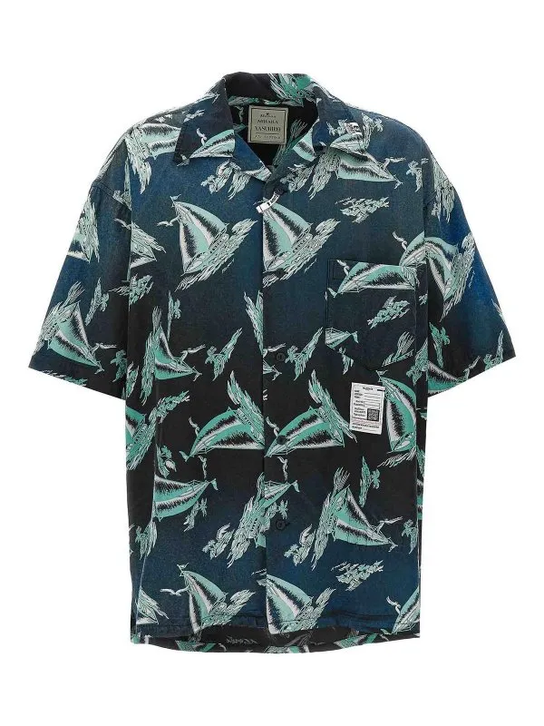 Maison Mihara Yasuhiro Chemise - Bleu - Bleu | J14SH187BLACK