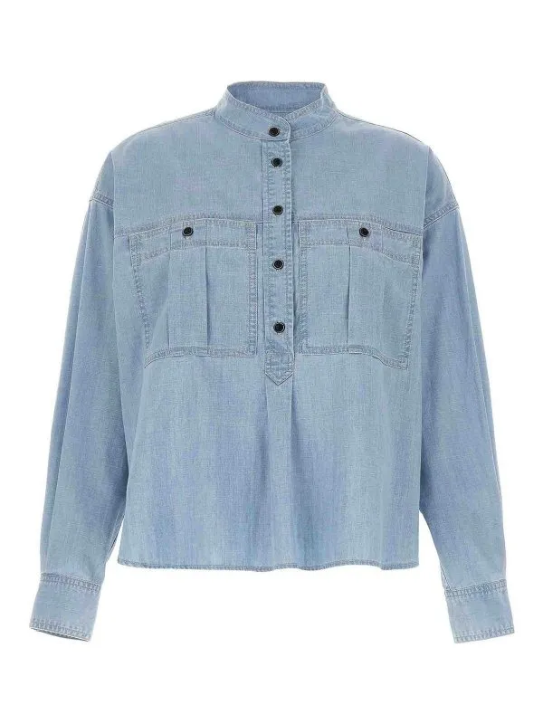 Isabel Marant Etoile Blouse - Bleu Clair | HT0601FAC1I01E30LU